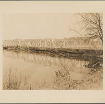 Groveland Bridge after flood had receded, 1936