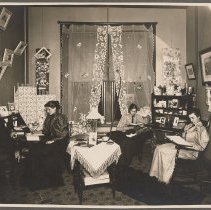Bradford Academy, students' room, 1890