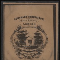 Bradford Academy sheet music cover for "Seminary Schottisch"