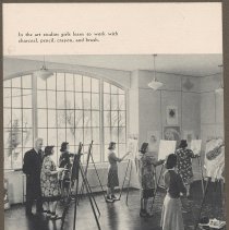 Bradford Junior College, art studio in Denworth Hall, 1940