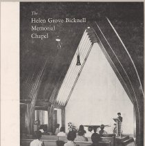 Bradford Junior College Bulletin, Helen Grove Bicknell Memorial Chapel, 195
