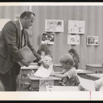 Al Whittaker in Haverhill classroom