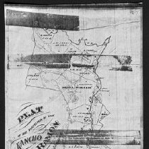 Plat of the partition of the Rancho San Ramon
