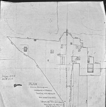 PLAN showing buildings and enclosures at Pittsburg Landing