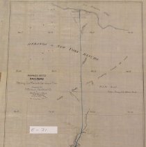 Proposed route of a railroad from the Pittsburg Coal Mine to the San Joaquin River