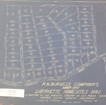 R.N. Burgess Company's Map No.1, Lafayette Homesites No. 1