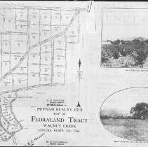 Putnam Realty Co's Map of Floraland Tract, Walnut creek