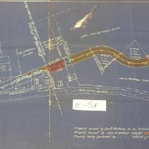 El Ciervo (Tormey): map showing land required for highway purposes across property.