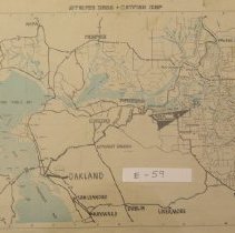 Striped bass & catfish map: [San Francisco Bay Area]   
projection: Contra Costa County