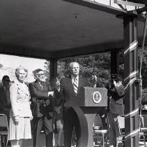 President Ford speaking at Rossmoor