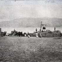 Harvesting on Thomas Edward's ranch in Crockett