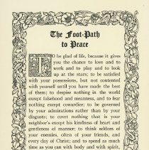 The Foot-Path to Peace