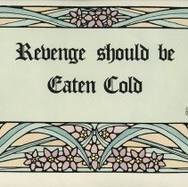 Revenge should be eaten cold