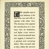 The valuable man in any business,...