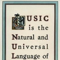 Music is the Natural and Universal Language of the World