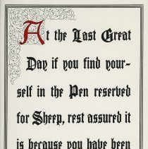 At the last great day...