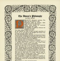 The Adman's Philosophy