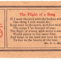 The Flight of a Song