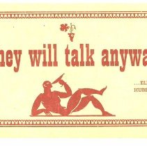 They will talk anyway