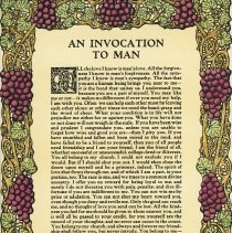 An Invocation to Man