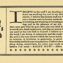 The Busy Man's Creed