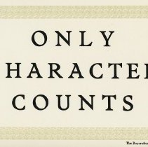 Only Character Counts