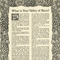 What is your valley of Baca?