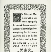 An Educated Man is one...