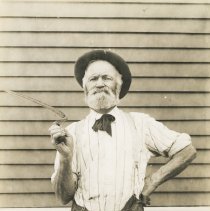 Ali Baba with sickle