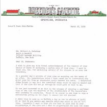 A letter from Samuel R. Guard