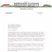 A letter from Samuel R Guard