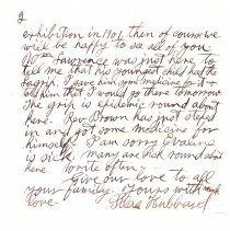 2 page letter from Silas Hubbard to Mary Hubbard Heath