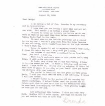 3 letters and envelope from Brenda Jacobson to her father and mother, toget