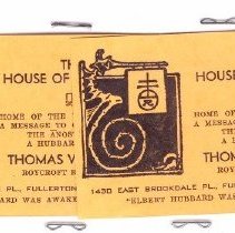 The House of Roycroft Business Card