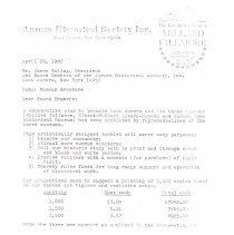 Letter in regrads to cooperation with 3 museums