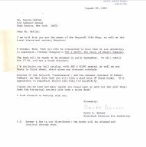 Kent State University Press letter to Warren Moffett