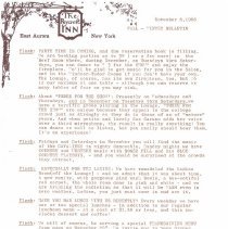 The Roycroft Inn Fall-Winter Bulletin