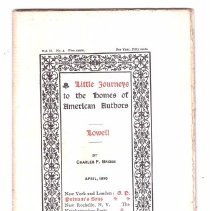 Little Journeys: American Authors: Lowell