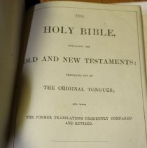 Brown Wedding Bible 1888, title page