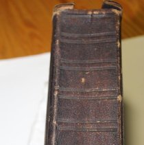 Brown Wedding Bible, spine