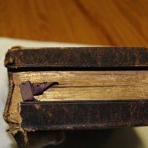 Brown Wedding Bible, bottom view