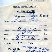 Weight Scales for Smart Bros. Ltd., No. 3899