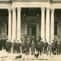Group of Dignitaries at Federal Building, April 22, 1915