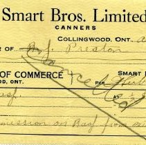 Smart Bros. Limited Cheque