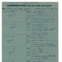 Smart Bros. Chipman Spray Plan and Record, front of A