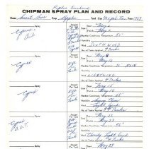 Smart Bros.Chipman Spray and Record: Poplar Orchard, 1969. A