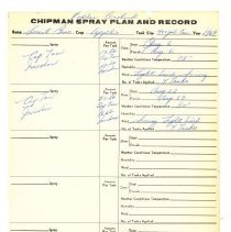 Smart Bros.Chipman Spray and Record: Poplar Orchard, 1969. back of B