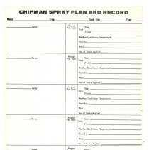 Smart Bros.Chipman Spray and Record: Poplar Orchard, 1969, back of A