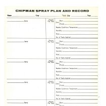 Smart Bros. Chipman Spray Plan and Record: Mac & Delicious Block, 1969.