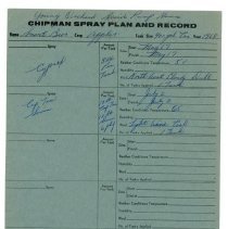 Smart Bros. Chipman Spray Plan and Record